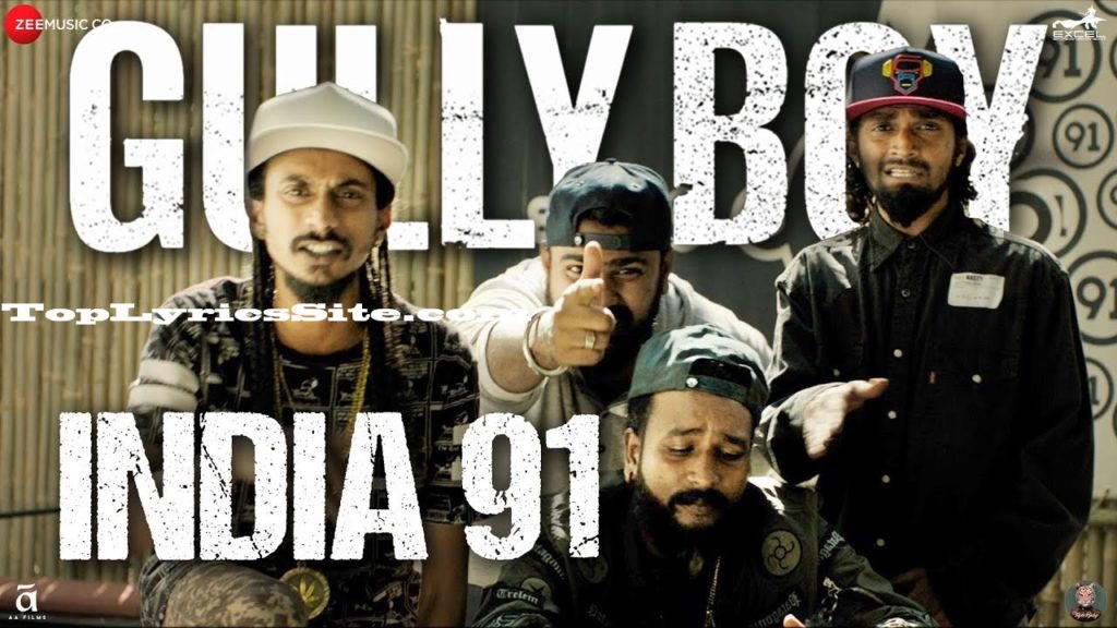 india 91 lyrics gully boy
