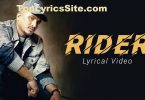 Rider Lyrics