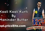 Kaali Kaali Kurti (K3) Lyrics